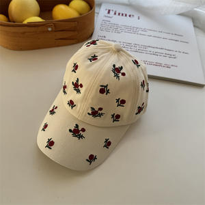 Gorra de béisbol bordada linda para mujer, transpirable, de lona, con visera de pico de pato, protección solar, común para verano - Product Image 2