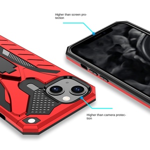 Funda Protectora para PC con Soporte para Teléfono, Carcasa Híbrida de TPU a Prueba de Golpes con Soporte para 14, para Note 11T, Moto <span class=keywords><strong>G6</strong></span> Plus, Oppo - Product Image 4