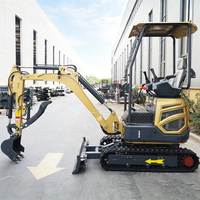 Mini-excavatrice EACHAN Euro 5, 1,8 tonne, engin de terrassement, micro-pelle, machine agricole, excavatrice hydraulique sur chenilles, petite pelle