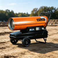 Chauffage diesel indirect haute efficacité LN70KTCE, chauffage portable au kérosène pour l'extérieur