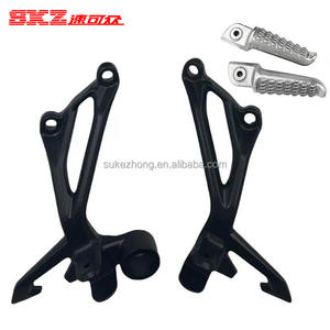 Set Completo di Supporti per Poggiapiedi Posteriori per Passeggero Moto, Lavorati a CNC, Marca SKZ - Product Image 1