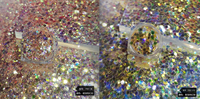Paillettes Chunky Iridescent Résistantes aux Solvants en Vrac pour Boules à Neige, Gobelets en Époxy, Arts et Artisanat, Décorations pour Ongles et Slime