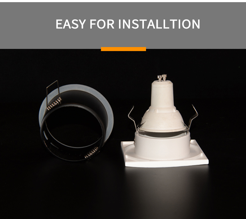 Cob Recessed Downlights Square Water Proof 4000k MR16 bathroom