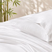 Parure de lit de luxe en fibre de bambou lyocell 100 % premium, toucher soyeux, rafraîchissante, draps de lit naturels et respirants, vente en gros pour la maison