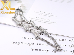 Fashion Name Bracelet Stainless Steel Gold Plated Personalized <b>Initial</b> Letter Bracelet Dainty Double <b>Chain</b> Jewelry Gift - Product Image 6