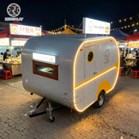 Camion de restauration extérieur sur mesure entièrement équipé, cuisine mobile en acier inoxydable