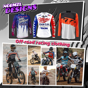 Combinaison de moto unisexe respirante à séchage rapide, imprimée par transfert thermique anti-UV, taille plus, pour la course de motocross - Product Image 4