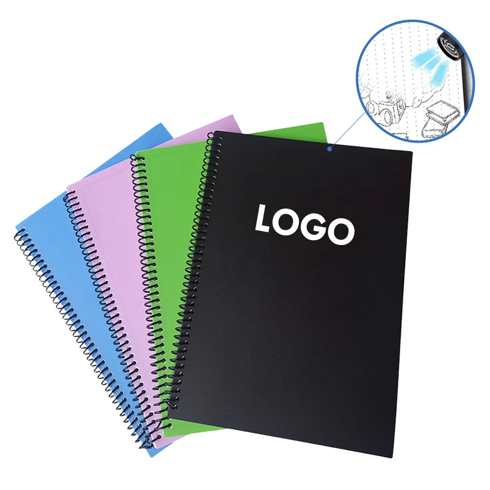 Planner notebook stone paper smart reusable/erasable notebook with pen and cloth