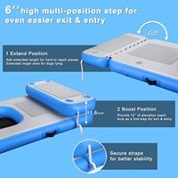 Plateforme de quai gonflable de haute qualité, planche flottante, tapis, rampe pour chien, rampe gonflable pour chien pour l'eau de l'océan