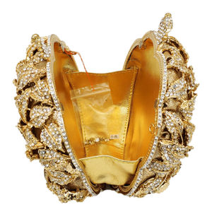 Pochette de soirée en strass étincelant pour femme, sac à main élégant pour mariage et fête avec chaîne et fermeture magnétique - Product Image 5