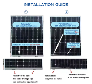 Clip de drainage d'eau pour panneau solaire 30/35/40 mm, SUS304, système photovoltaïque autonettoyant, clips de décharge d'eau - Product Image 6