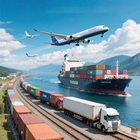Koweït City DDP Logistique Yiwu au Koweït Port 1688 Agent d'approvisionnement pour Air + Express Shipping Via Rail & Truck