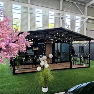 Maison conteneur modulaire moderne et économique de 20 pieds, préfabriquée, sur roues, pour bureau, espace de travail, <span class=keywords><strong>studio</strong></span> ou unité de <span class=keywords><strong>logement</strong></span> compacte extensible - Product Image 5