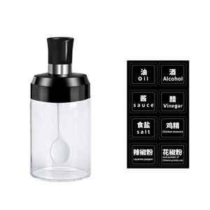 Glass Olive Oil Dispenser Bottle & Seasoning <b>Jar</b> Set 4pcs with Labels Funnel <b>for</b> <b>Kitchen</b> Vinegar Cruet Bottle - Product Image 6