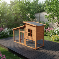 Poulailler Moderne Haut de Gamme Multi-Niveaux en Bois Écologique Durable et Tendance pour l'Été comme l'Hiver, Mobilier pour Animaux de Compagnie, Imprimé, pour Poules et Volailles