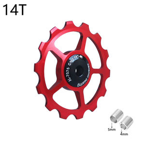 14T pour vélos de route en alliage d'aluminium de haute qualité léger <span class=keywords><strong>Jockey</strong></span> dérailleur poulie <span class=keywords><strong>roue</strong></span> avant arrière Railer <span class=keywords><strong>manivelle</strong></span> pédalier - Product Image 4