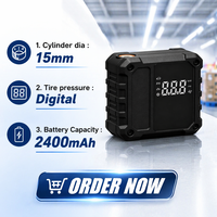 Portable Cordless Auto Shut-Off Air Pump Digital LED Light Car Tire Inflator Auto Car Air Compressor Made of Durable Plastic