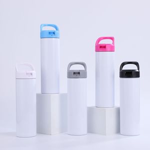 Gobelet de voiture isotherme sous vide en acier inoxydable de 20 oz avec paille, bouteille d'eau thermos de voyage par sublimation pour logo et photo personnalisés - Product Image 3