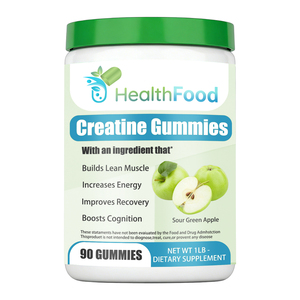Gomitas de Creatina de Alta Calidad para el Crecimiento Muscular, Suplemento Pre-Entrenamiento, Creatina Dura y Masticable, Vegetariana - Product Image 1