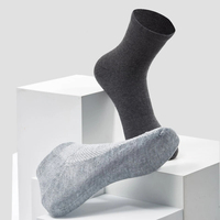 Chaussettes de compression décontractées respirantes personnalisées Youngtime de qualité supérieure en Spandex/Polyester, 5 paires/sac, portables pour les voyages en extérieur