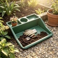 Plateau de semis portable en plastique de haute qualité pour le jardin et la maison, idéal pour le bricolage et l'organisation