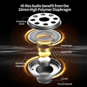Audífonos Intrauditivos <span class=keywords><strong>CCA</strong></span> <span class=keywords><strong>CRA</strong></span> con Bajos de Alta Fidelidad, Cancelación de Ruido, Auriculares Deportivos para Juegos, con Micrófono de 3.5mm - Product Image 4