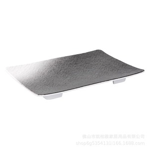 <b>Melamine</b> rectangular barbecue tray, hot pot dish, Japanese long strip barbecue restaurant flat <b>plate</b>, sushi <b>plate</b>. - Product Image 4
