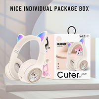 Casque sans fil stéréo Hi-Fi 2026 pour le gaming, écouteurs Bluetooth avec oreilles de chat mignonnes