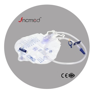 Tas drainase urin 2000ml dengan gantungan tas terintegrasi dan tuas kateter steril keran tas malam - Product Image 5