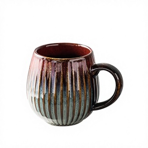 Taza de Café de Cerámica de Alta Calidad con Patrón Japonés Retro Clásico, 401-500 ml, Apta para Lavavajillas y Microondas, Ecológica - Product Image 4