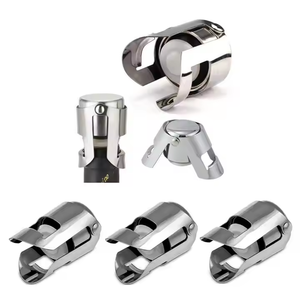 Hot Sale Stainless Steel Silver Rose <strong>Gold</strong> Black <strong>Gold</strong> Pink Vacuum Sealed Wine <strong>Bottle</strong> Stopper for Sparkling Champagne <strong>Prosecco</strong> - Product Image 4