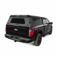 Capot de camionnette léger en aluminium pour Nissan Frontier avec fenêtres coulissantes pour benne de 5 pieds