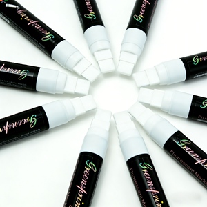 ปากกาไวท์บอร์ดชนิดน้ำ หัวแบนกว้าง 15 มม. สำหรับเขียนบนกระจก กระดาน LED และหิน - Product Image 4