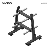 Support vertical commercial VANBO pour disques de poids – Rangement de poids pour salle de sport – Équipement d'entraînement de force – Modèle VK5038