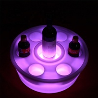 Porte-boisson de flotteur de piscine étanche LED Spa Bar Plateau de bain à remous flottant