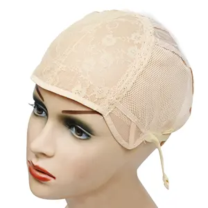 Fabrik-Großhandel Klebstofffreie Perückenkappe für Belüftete Netz-Kuppelkappe mit Kunststoff für Kommerzielle Haarperücken - Product Image 4