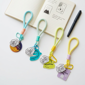 CCH <b>Customized</b> new model climbing buckle colored string transparent acrylic <b>keychain</b> - Product Image 1