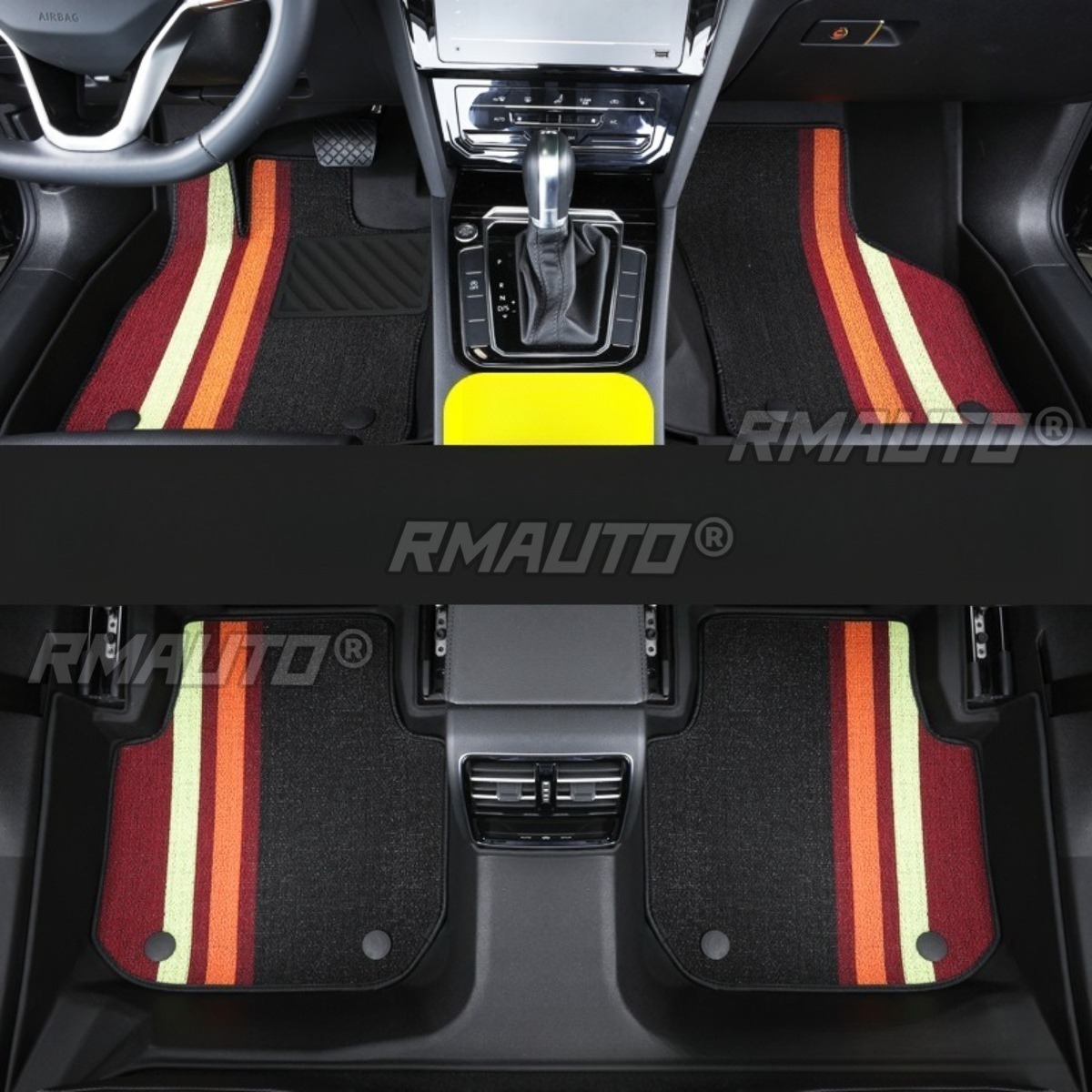 Coussinet de pied TPE Chenille noir multicolore