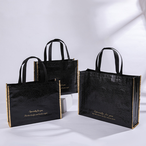 Quảng Châu biểu tượng tùy chỉnh superet túi xách không dệt may <span class=keywords><strong>Bag</strong></span> với <span class=keywords><strong>PP</strong></span> Chất liệu tái sử dụng cho hàng tạp hóa đóng gói quà tặng triển lãm sử dụng - Product Image 3