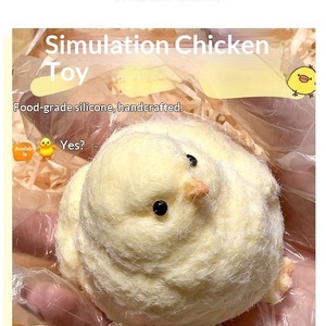 Jouet anti-stress en peluche poussin mignon à pincer, en TPR, fait main, pour enfants de 5 à 7 ans, amusant et ludique - Product Image 1