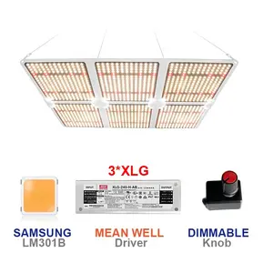 660wFarmer 3600K + merah 660nm + IR 750nm Samsumg 120w 240 watt 480w 301h Led dapat diredupkan papan lampu tumbuh