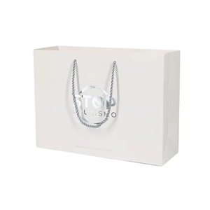 Túi giấy tùy chỉnh, quà tặng, tùy chỉnh, mua sắm sang trọng, kraft trắng và nâu, in - Product Image 6