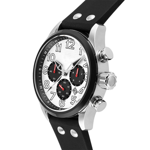 Mode Sport grande taille hommes montres bracelet en caoutchouc 10ATM étanche <span class=keywords><strong>Chrono</strong></span> montres pour hommes montre calendrier U2996 - Product Image 5
