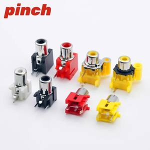 Conector RCA tipo Pinch de 2 pines para montaje en panel, toma de audio y video para equipos AV - Product Image 3