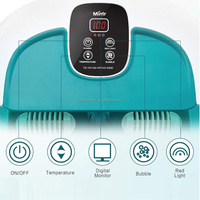 Machine de spa pour les pieds à chauffage rapide multifonction en plastique ABS, contrôle de la température 35-48°C pour la relaxation et le massage des pieds à domicile