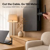 Extensor HDMI Inalámbrico Plug and Play de 150M, 1080P, Sin Controlador, Kit TX RX, Alimentado por USB, para Sala de Conferencias, Aula, Cine en Casa