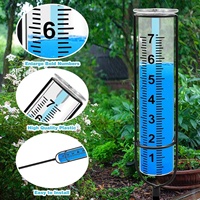 Pluviomètre, outil de mesure pour le jardinage, conversion standard en pouces et en millimètres, utilisation en cour, modèle 15