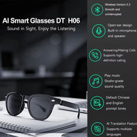Lunettes Intelligentes à Chargement Magnétique avec Microphone, Réduction du Bruit, Traduction IA, Assistant Vocal IA, Lecture Musicale, Bluetooth 5.3, 180 mAh