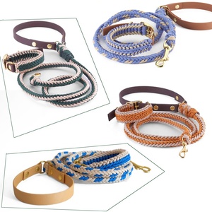 Correa trenzada de color personalizado reflectante hecho a mano macramé Paracord cuerda tejida <span class=keywords><strong>perro</strong></span> plomo <span class=keywords><strong>Collier</strong></span> para chien et corde de tracción - Product Image 4