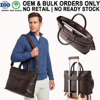 Sac pour ordinateur portable en cuir PU multifonctionnel personnalisé en usine, mallette OEM personnalisée pour affaires/voyages, sac pour ordinateur pour hommes, usage professionnel